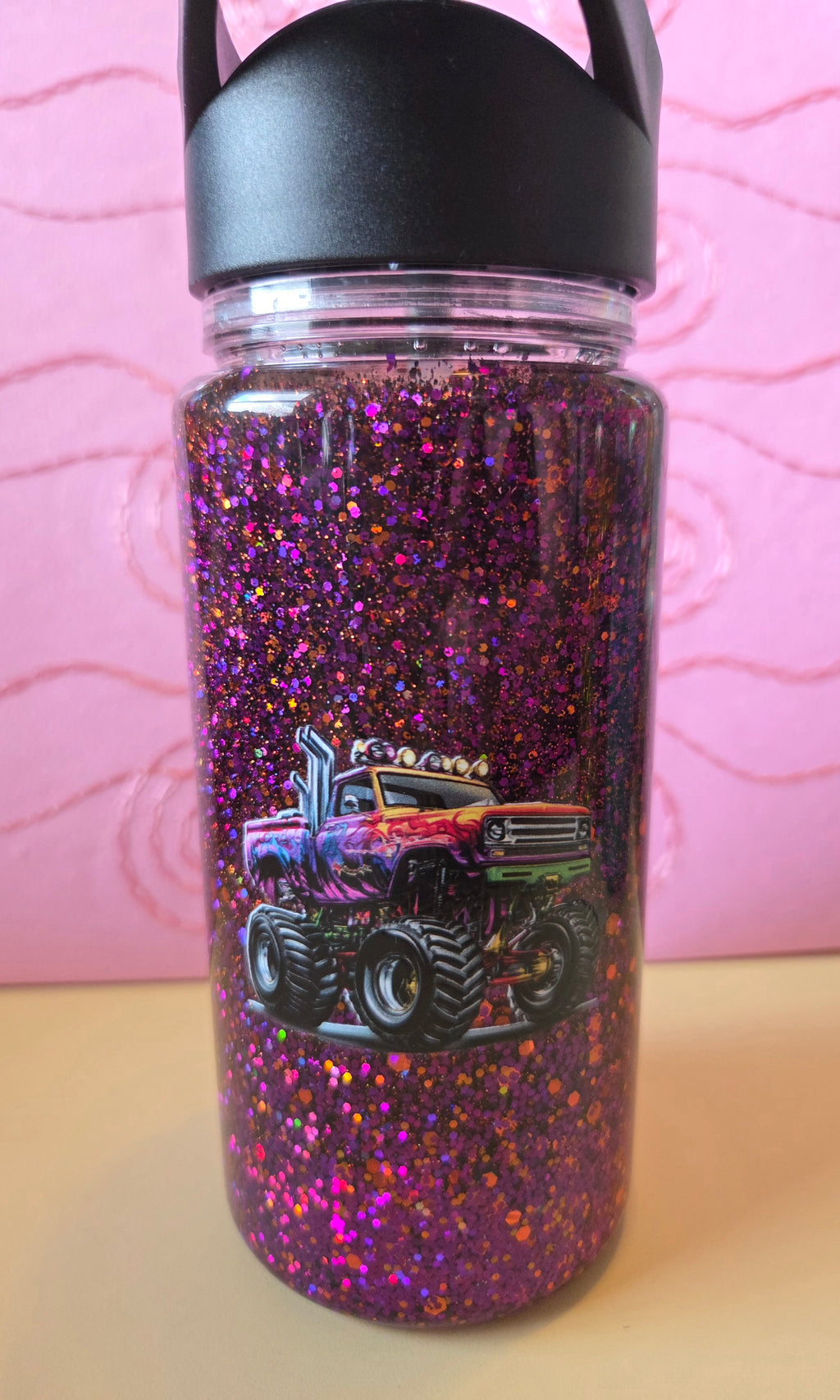 Monster Truck Glitter Kids 10oz